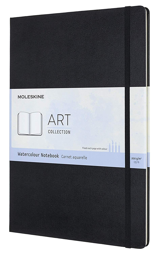  «Скетчбук Moleskine Art для акварели А4 Черный (ARTBF837)», бренда Moleskine - фото №1