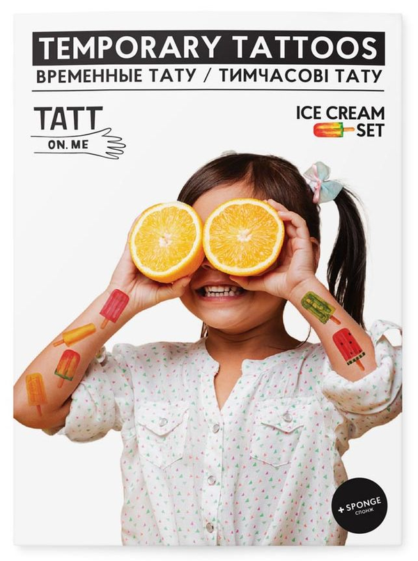 «Временные тату TATTon.me Ice Cream Set», бренда TATTon.me - фото №1