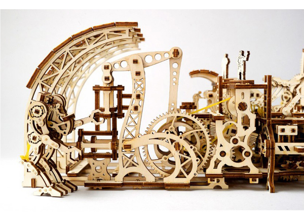  «Механический 3D пазл Ukrainian Gears Фабрика роботов (70039) », бренда Ukrainian Gears / UGears - фото №1