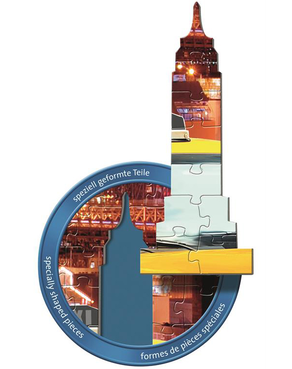  «Силуэт-пазл Ravensburger Нью-Йорк 1158 элементов (RSV-161539)», бренда Ravensburger - фото №1
