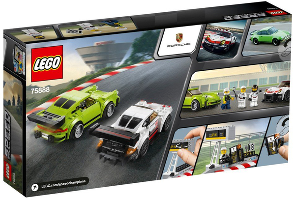 Конструктор LEGO Speed Champions Porsche 911 RSR и 911 Turbo 3.0