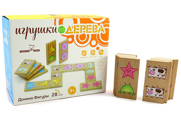  «Доміно Мир деревянных игрушек Фігури (Д394)», бренду Мир деревянных игрушек - фото №1