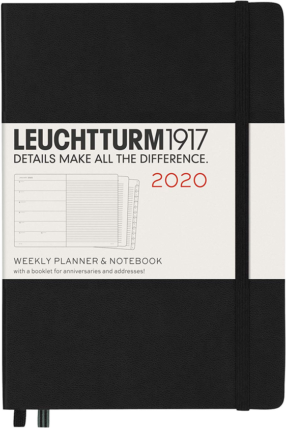  «Еженедельник с заметками Leuchtturm1917 2020 Черный (359878)», бренда Leuchtturm1917 - фото №1