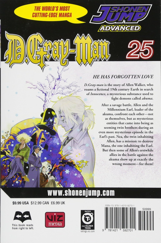 Паперова книга «D.Gray-man. Volume 25», автор Кацура Хосіно - фото №1