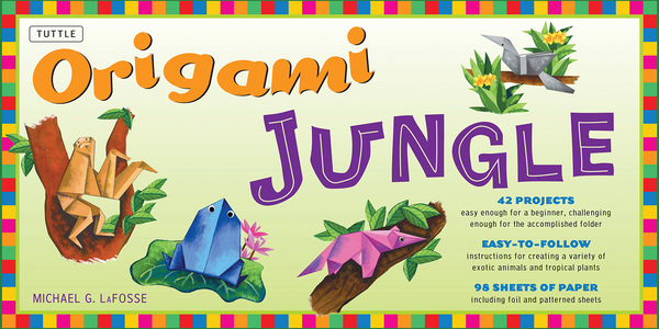Бумажная книга «Origami Jungle Folded Kit», автор Майкл Г. Лафосс - фото №1