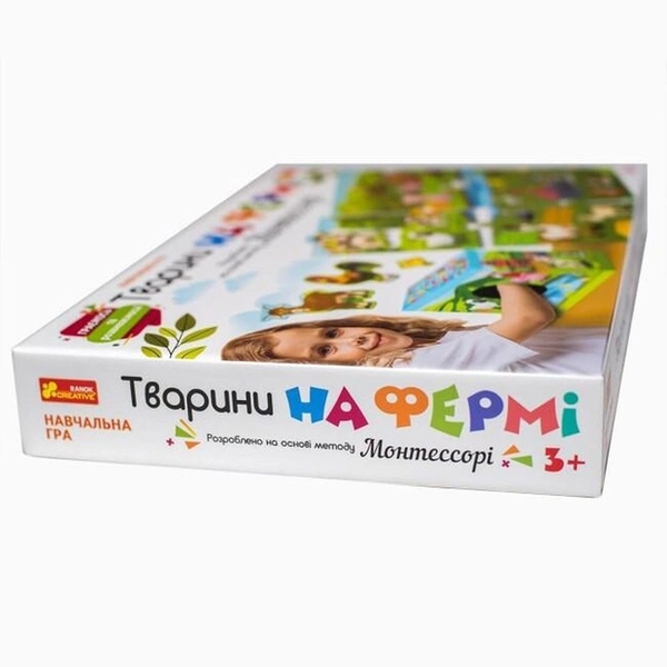  «Настільна гра Ranok-Creative Тварини на фермі 4 в 1. Методика Монтессорі (10156012У)», бренда Ranok-Creative - фото №1