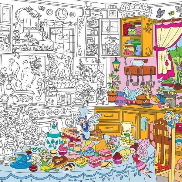 Кухонні феї. Розмальовка XL