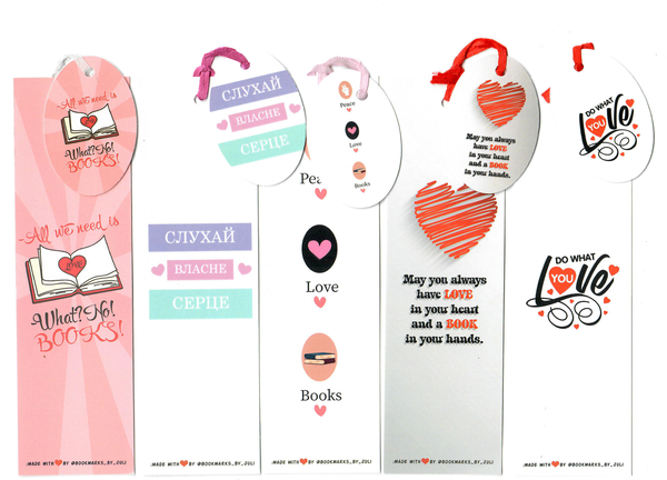 «Набор закладок для книг Bookmarks Love is all 5 шт (0000000000345)», бренда Bookmarks - фото №1