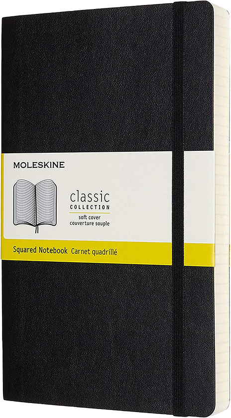  «Блокнот Moleskine Classic Expanded Клетка Черный (QP617EXP)», бренда Moleskine - фото №1