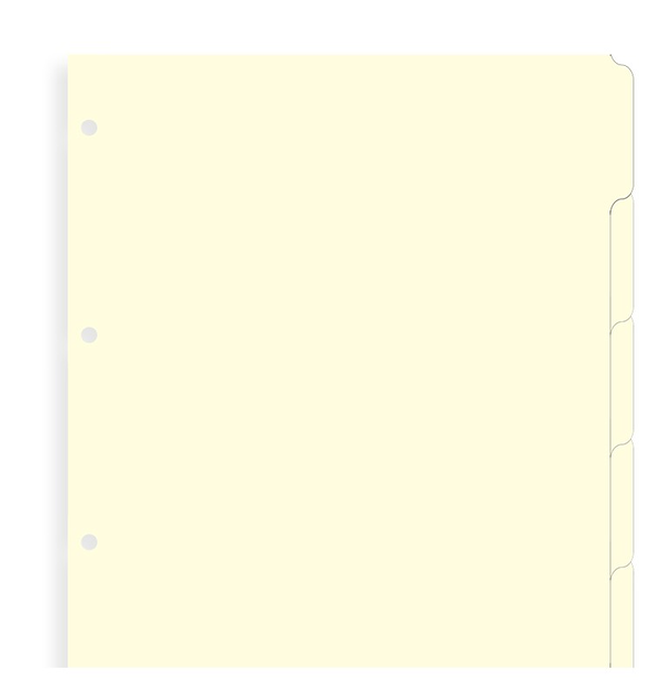  «Разделители универсальные Filofax А4 Cream 6 шт (291683)», бренда Filofax - фото №1