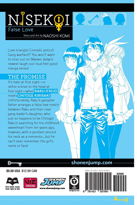 Бумажная книга «Nisekoi. False Love. Volume 1», автор Наоси Коми - фото №1