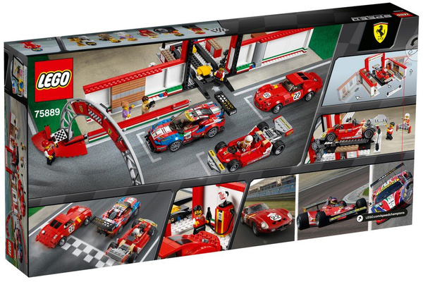 «Конструктор LEGO Speed Champions Гараж Ferrari 841 деталь (75889)», бренда LEGO - фото №1