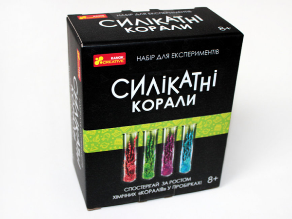 undefined «Набір для експериментів Ranok-Creative Силікатні корали (12132096У)», бренду Ranok-Creative - фото №2 - мініатюра