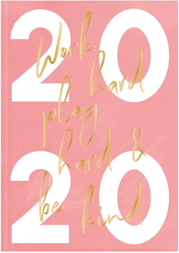 Паперова книга «Work Hard, Play Hard & Be Kind: A5 2020 Diary », автор Олівер Бонас - фото №1