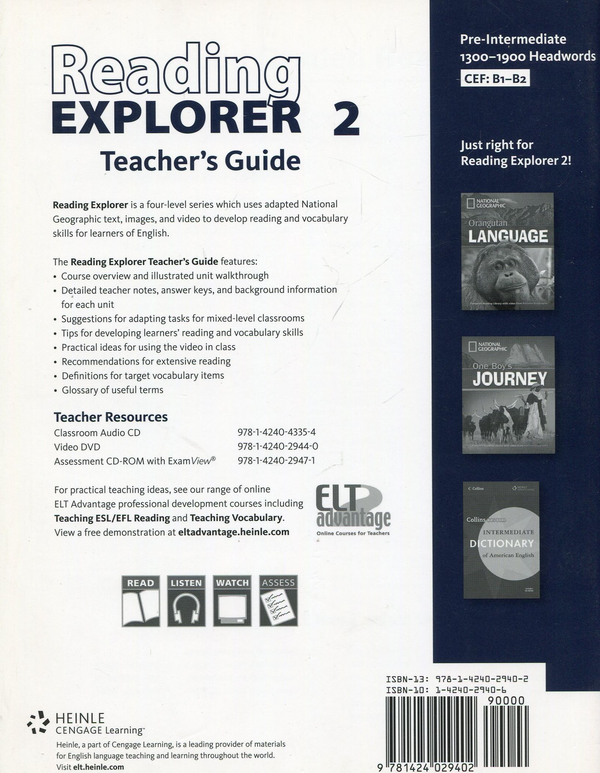 Паперова книга «Reading Explorer 2 Teachers Boo», авторів Пол Макінтайр, Ненсі Дуглас - фото №1