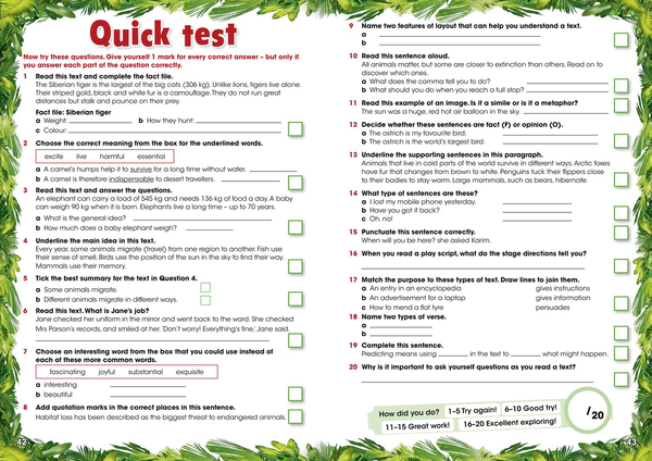 Паперова книга «Letts Wild About English: Reading Comprehension Age 9-11» - фото №1