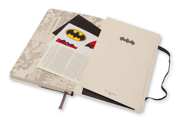  «Записная книжка Moleskine Batman Белая в линию LEBA01QP060 (805-22-0440-093-5, 8052204400935, LEBA01QP060)», бренда Moleskine - фото №1