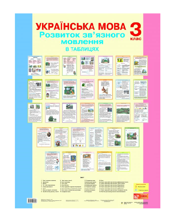 Бумажная книга «Українська мова. Розвиток зв’язного мовлення в таблицях. 3 клас», авторов Наталья Будная, Зоя Головко - фото №1