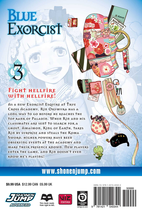 Паперова книга «Blue Exorcist. Volume 3», автор Кадзуе Като - фото №1