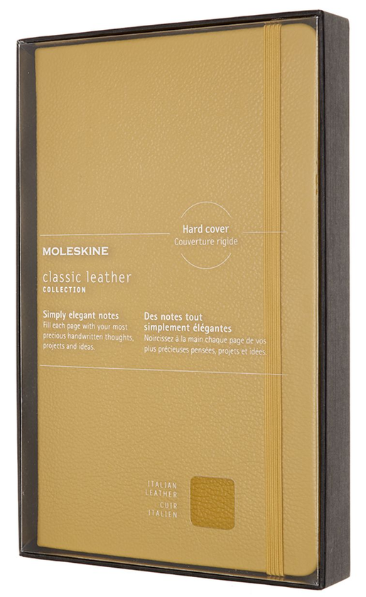  «Блокнот Moleskine Leather Линейка Янтарь (LCLH31HM17BOX)», бренда Moleskine - фото №1