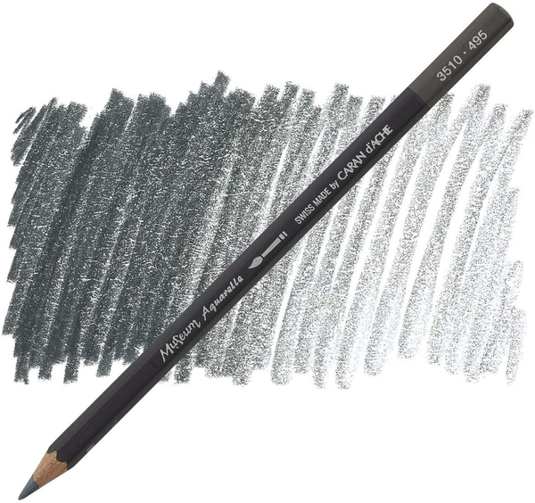  «Карандаш Caran d'Ache Museum Aquarelle Slate Grey (3510.495)», бренда Caran d'Ache - фото №1