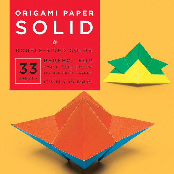 Бумажная книга «Origami Paper. Solid. 33 Sheets» - фото №1