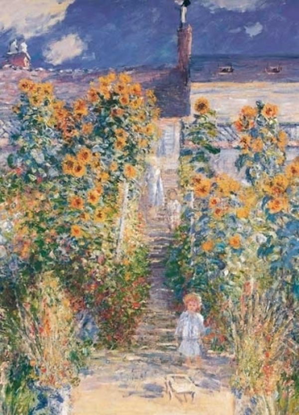  «Открытка Tushita Claude Monet The Artists Garden in Vetheuil», бренда Tushita - фото №1