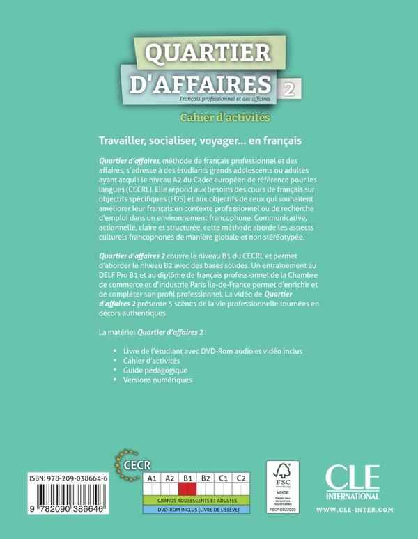 Бумажная книга «Quartier daffaires B1 Cahier Dexercices», авторов Мартин Демаре, Мари Пас Росильо, Патрисия Маккотта - фото №1