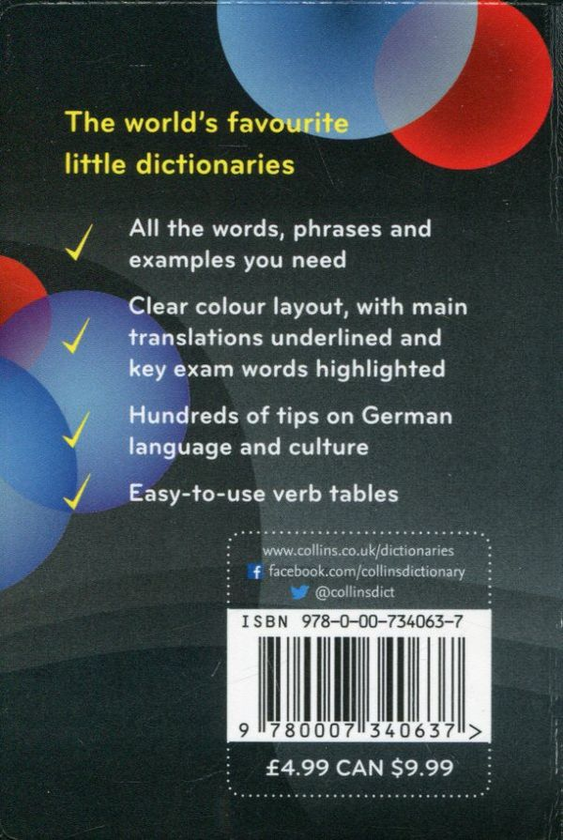 Паперова книга «Collins Gem German School Dictionary » - фото №1