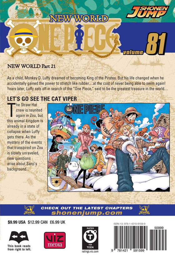 Паперова книга «One Piece. Volume 81», автор Еїтіро Ода - фото №1