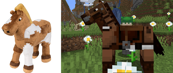  «Мягкая игрушка JINX Minecraft Horse Plush (JINX-6358)», бренда JINX - фото №1