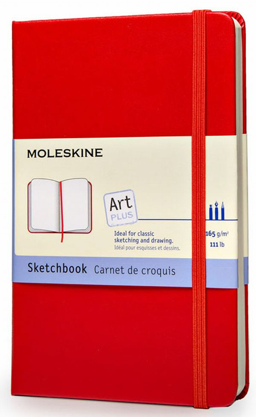  «Блокнот Moleskine Art средний красный (ARTQP063F2)», бренда Moleskine - фото №1