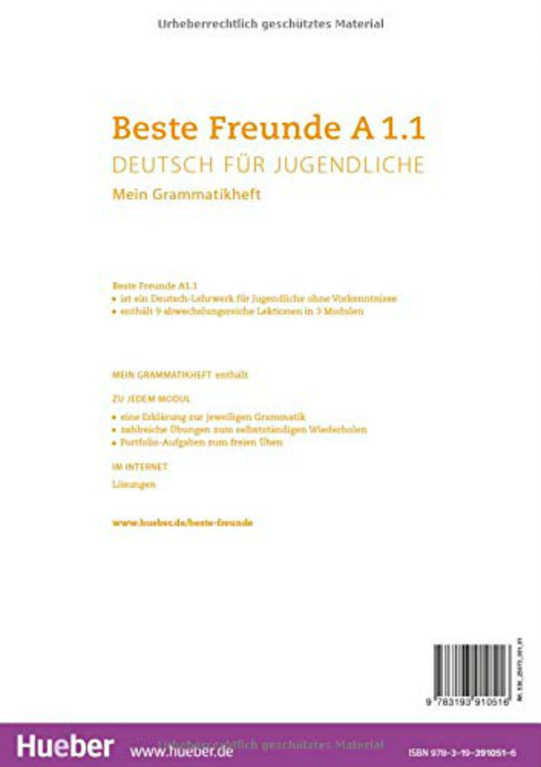Бумажная книга «Beste Freunde A1/1. Deutsch für Jugendliche. Deutsch als Fremdsprache.  Mein Grammatikheft», автор Аня Шуман - фото №1