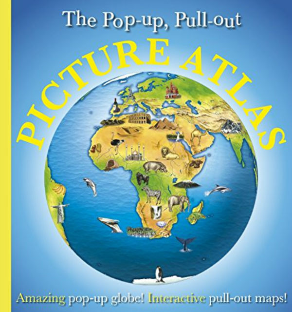 Бумажная книга «The Pop-Up, Pull-Out, Picture Atlas», автор Андреа Пиннингтон - фото №1