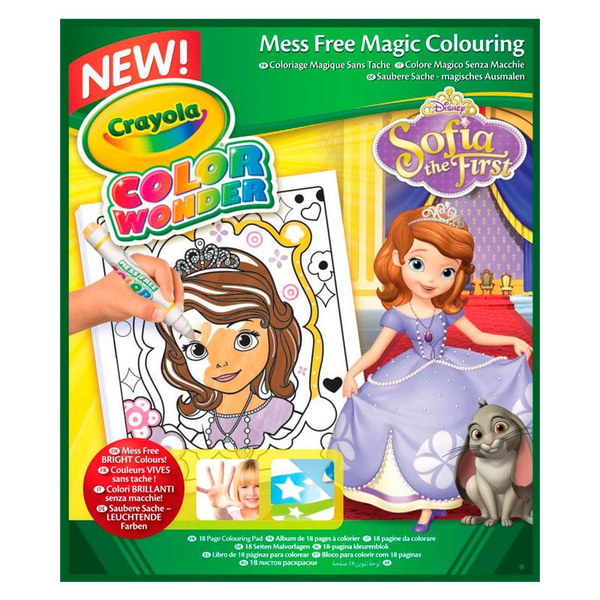  «Книга-розмальовка Crayola Color Wonder Софія Прекрасна (75-0249)», бренду Crayola - фото №1