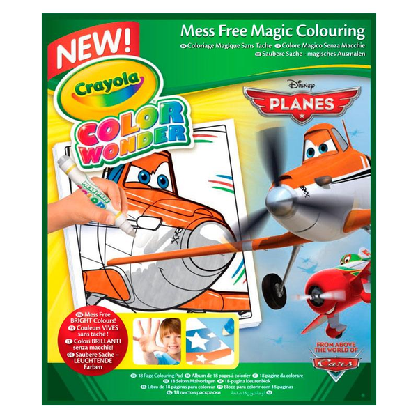  «Книга-розмальовка Crayola Color Wonder Літачки (75-0250)», бренду Crayola - фото №1