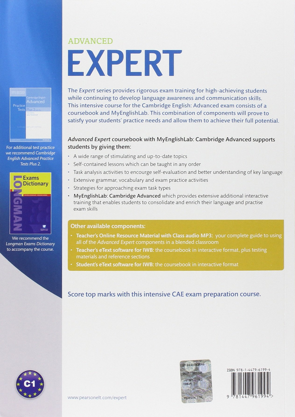 [object Object] «Advanced C2 Advanced British English Advanced Expert (3rd Edition) Coursebook with Audio CD & MyEnglishLab», авторов Ян Белл, Роджер Гауэр - фото №2 - миниатюра
