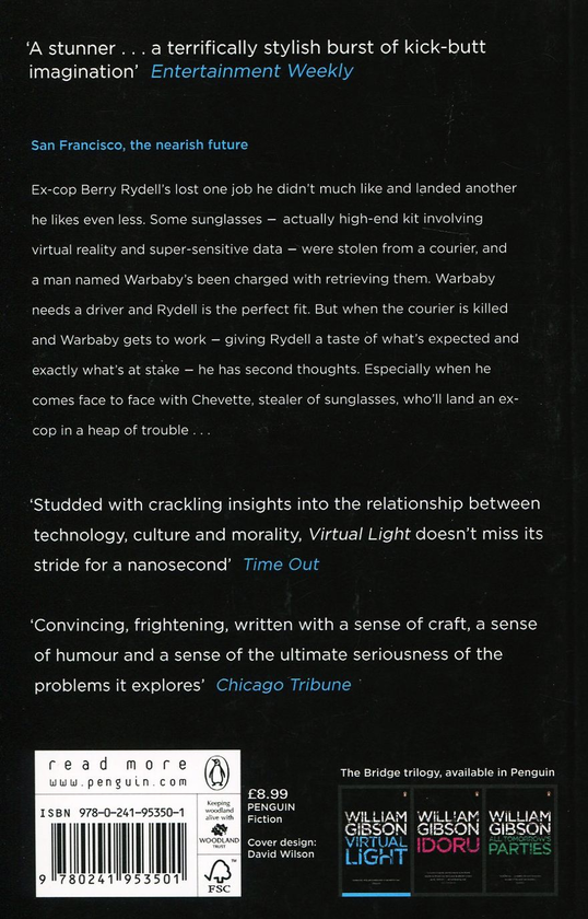 Паперова книга «Virtual Light», автор Вільям Ґібсон - фото №1