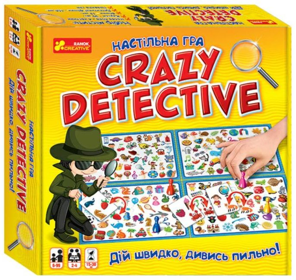  «Настільна гра Ranok Creative Crazy detective (10120164У)», бренда Ranok-Creative - фото №1