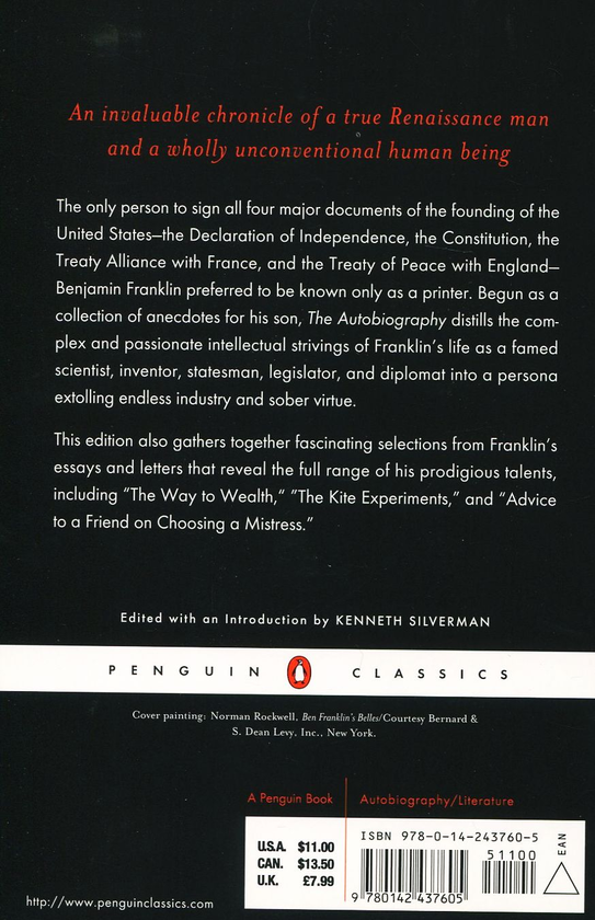 [object Object] «Benjamin Franklin. The Autobiography and Other Writings», автор Бенджамин Франклин - фото №2 - миниатюра