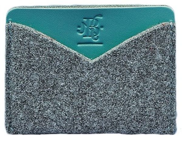  «Кард-кейс BlankNote 5.0 Тиффани Фетр (BN-KK-5-felt-tiffany)», бренда BlankNote - фото №1