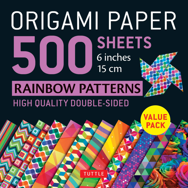 Паперова книга «Origami Paper. 500 sheets. Rainbow Patterns. 15 cm» - фото №1