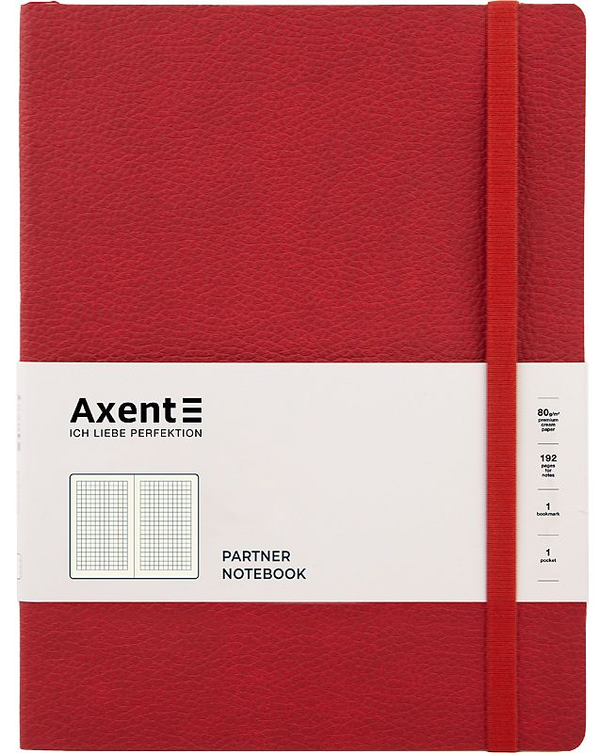  «Книга записная Axent Partner Soft L Красная (8615-06-a)», бренда Axent - фото №1