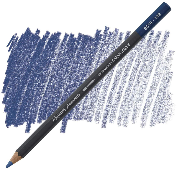  «Карандаш Caran d'Ache Museum Aquarelle Night Blue (3510.149)», бренда Caran d'Ache - фото №1