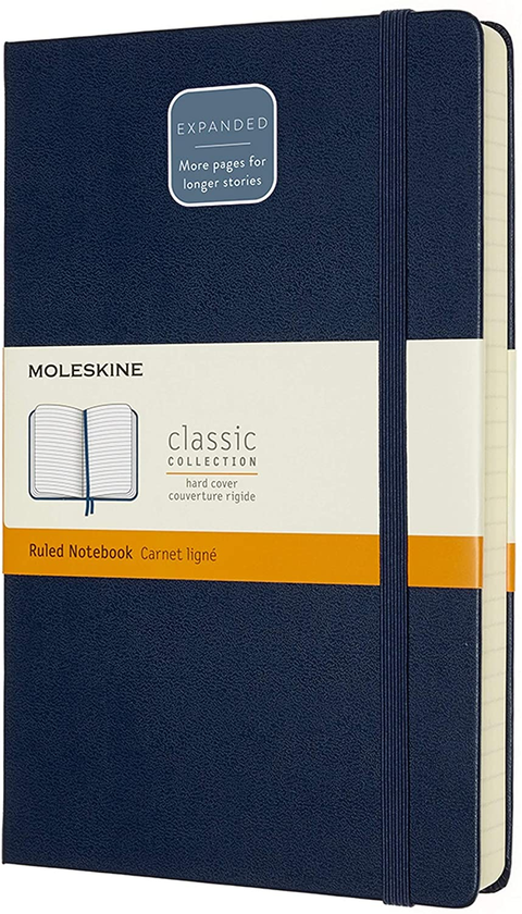  «Блокнот Moleskine Classic Expanded Линейка Сапфир (QP060EXPB20)», бренда Moleskine - фото №1