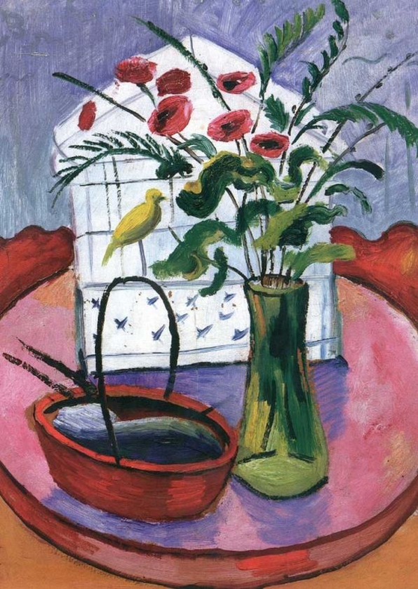  «Открытка Tushita August Macke Birdcage», бренда Tushita - фото №1