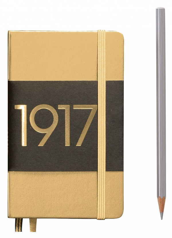  «Карманная записная книжка Leuchtturm1917 Точки Золотая (355675)», бренда Leuchtturm1917 - фото №1