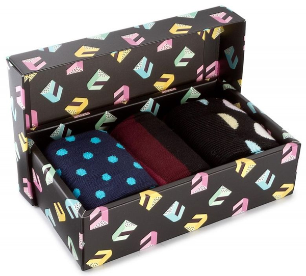 «Носки Happy Socks Happy birthday Gift Box 3 пары 36-40 р (XHBD08-9000)», бренда Happy Socks - фото №1