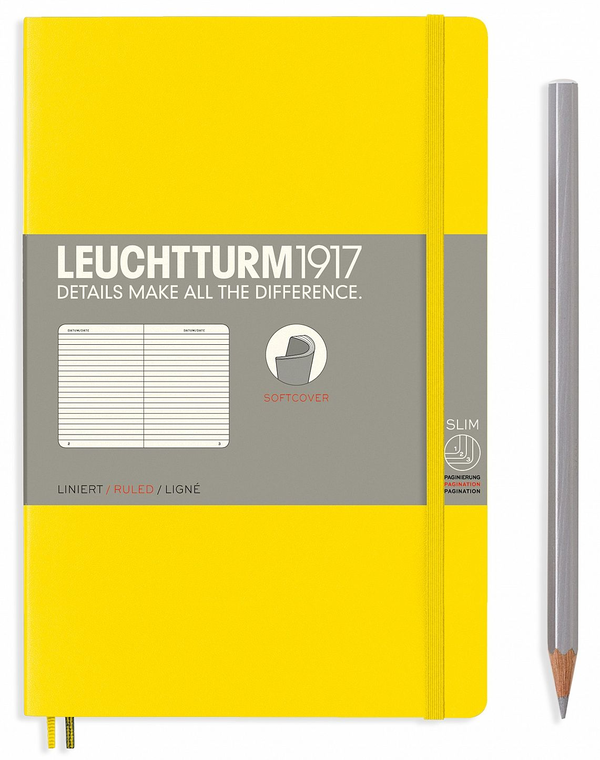  «Блокнот Leuchtturm1917 Paperback Точка Лимонный (358303)», бренда Leuchtturm1917 - фото №1