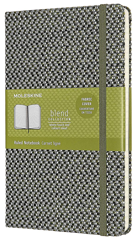 «Записная книжка Moleskine Blend в линию Зеленая канва (LCBD04QP060K)», бренда Moleskine - фото №1